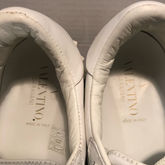 Valentino Garavani Green & White Low Top Sneakers Mens 39.5 - Picture 7 of 12